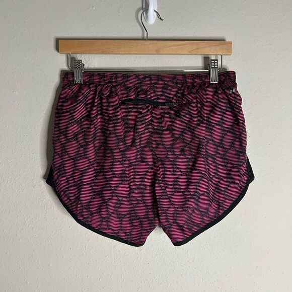 Nike Women's Dri Fit Pink and Black Running Shorts - Picture 2 of 14